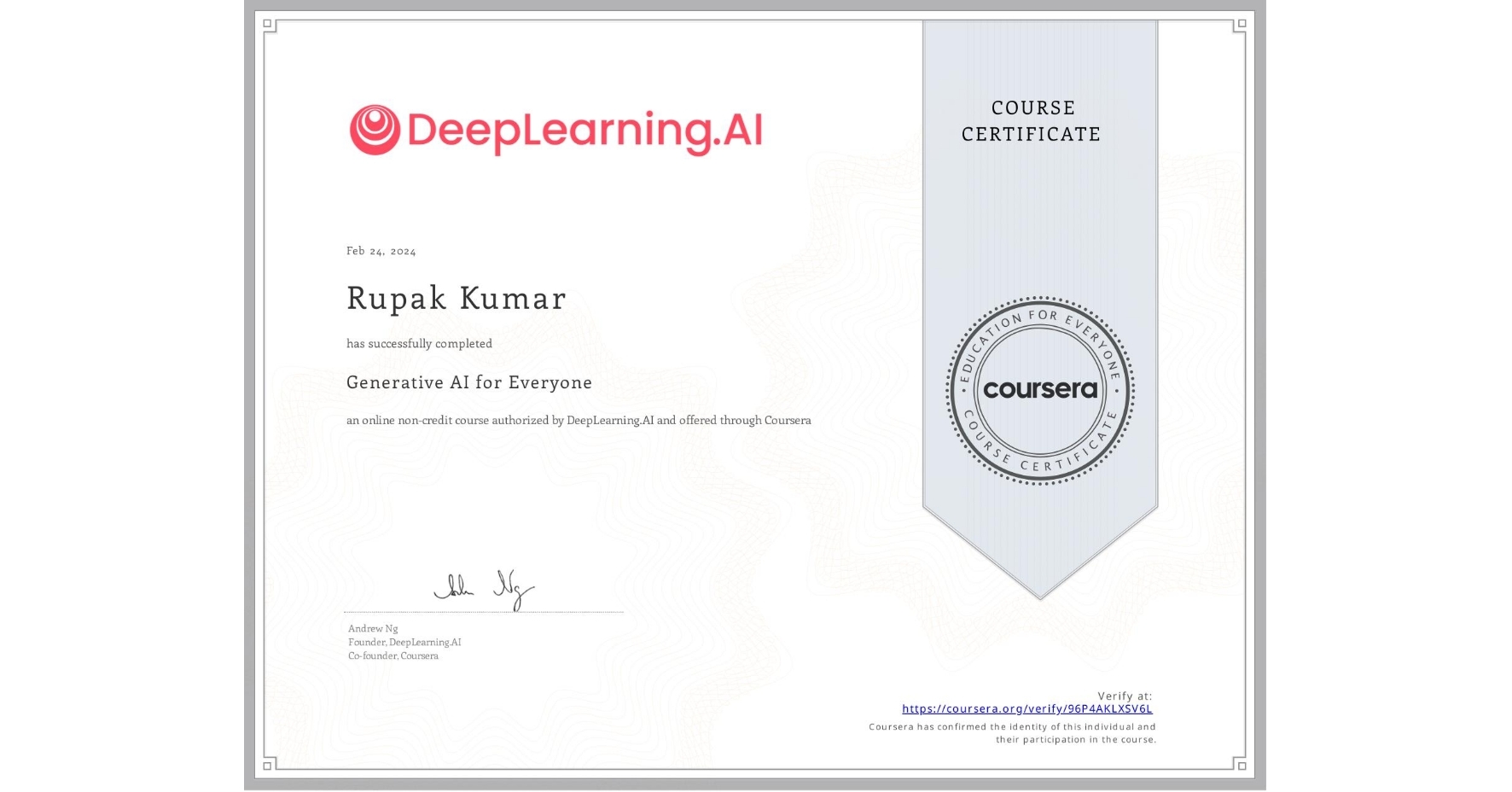 Generative AI for Everyone