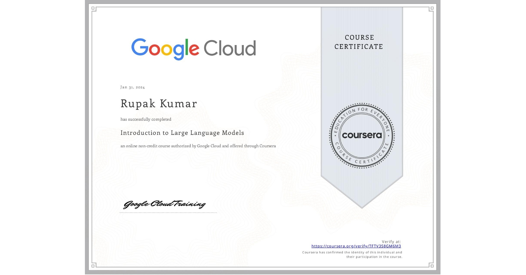 Introduction to Large Language Models